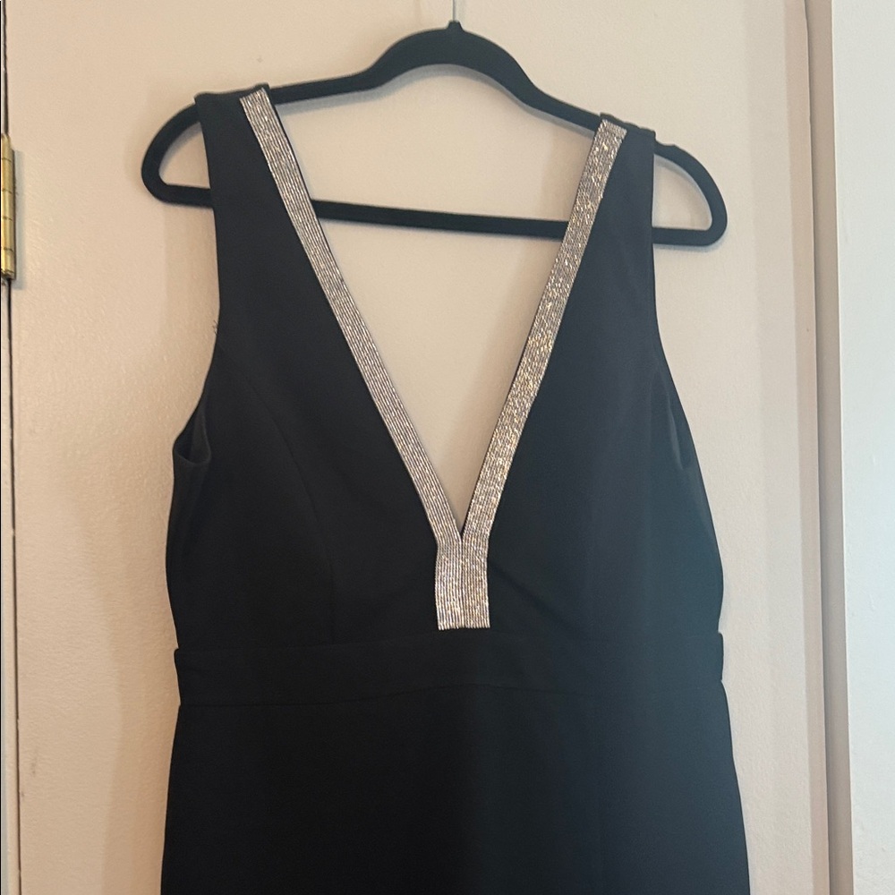 Lulu's Black Dress with Silver Detailing